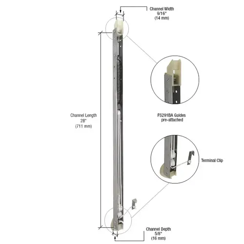 2720 Window Channel Balance with FS291BA Guides Attached 2720 Window Channel Balance with FS291BA Guides Attached