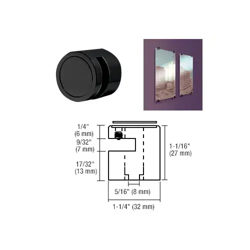 Matte Black Edge Grip for 1/4" Material