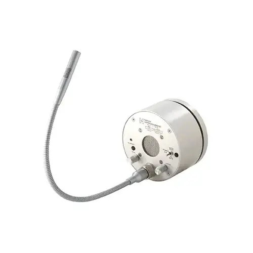 Two Way Classic Electronic Communicator 1/2" Glass Thickness 18" Gooseneck Size AC Power Type Satin Anodized