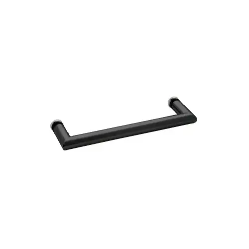 Matte Black 18" MT Series Round Tubing Mitered Corner Single-Sided Towel Bar