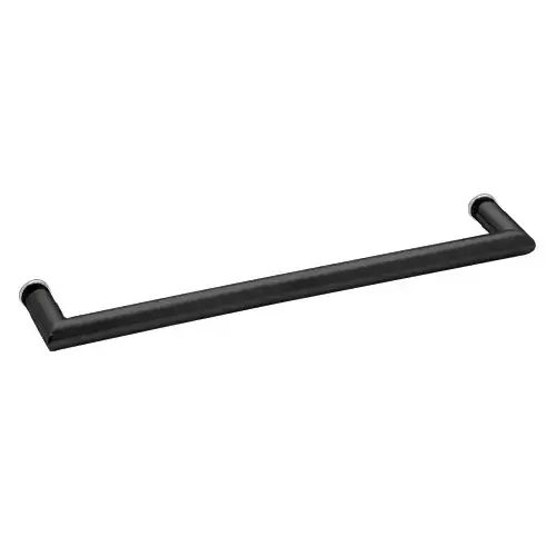 Matte Black 24" MT Series Round Tubing Mitered Corner Single-Sided Towel Bar