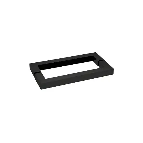 CRL Matte Black "SQ" Style 18" Back-to-Back Towel Bar