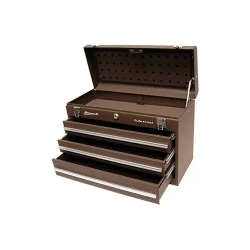 Brown Homak 3-Drawer Toolbox 20" Brown Homak 3-Drawer Toolbox 20"