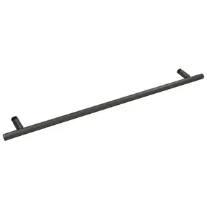 CRL LTB24MBL CRL Matte Black 24" Ladder Style Towel Bar