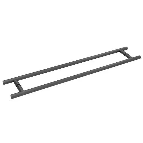Matte Black 24" Back-to-Back Ladder Style Towel Bar