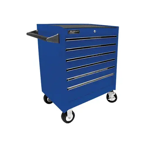 Blue 27" Homak Pro 6-Drawer Rolling Tool Cabinet Blue 27" Homak Pro 6-Drawer Rolling Tool Cabinet