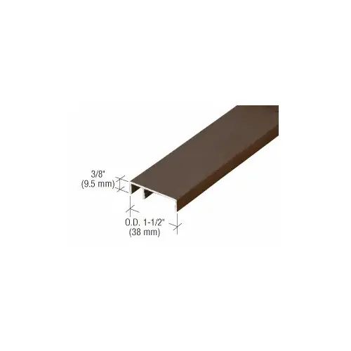 487 Bronze Anodized OfficeFront Face Trim - 24'-2" Stock Length 487 Bronze Anodized OfficeFront Face Trim - 24'-2" Stock Length