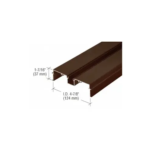 487 Bronze Anodized OfficeFront Deep Pocket Wall Jamb/Head - 24'-2" Stock Length 487 Bronze Anodized OfficeFront Deep Pocket Wall Jamb/Head - 24'-2" Stock Length