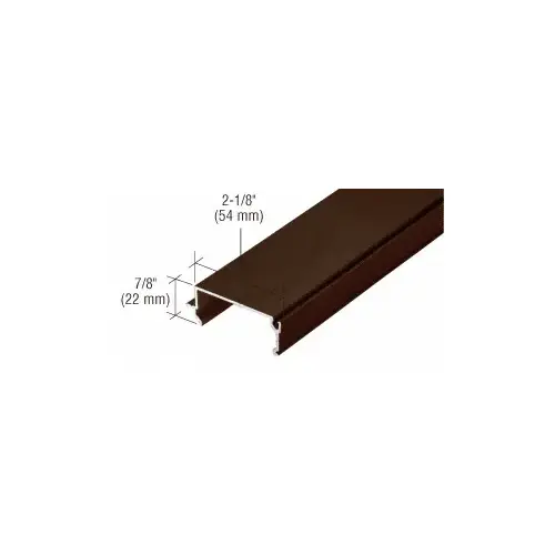 487 Bronze Anodized OfficeFront Glazing Stop - 24'-2" Stock Length 487 Bronze Anodized OfficeFront Glazing Stop - 24'-2" Stock Length
