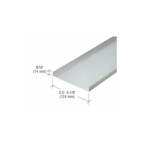 487 Clear Anodized OfficeFront Floor Track - 24'-2" Stock Length 487 Clear Anodized OfficeFront Floor Track - 24'-2" Stock Length