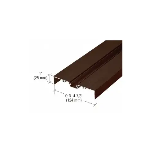 487 Bronze Anodized OfficeFront Shallow Pocket Glazing Insert - 24'-2" Stock Length 487 Bronze Anodized OfficeFront Shallow Pocket Glazing Insert - 24'-2" Stock Length