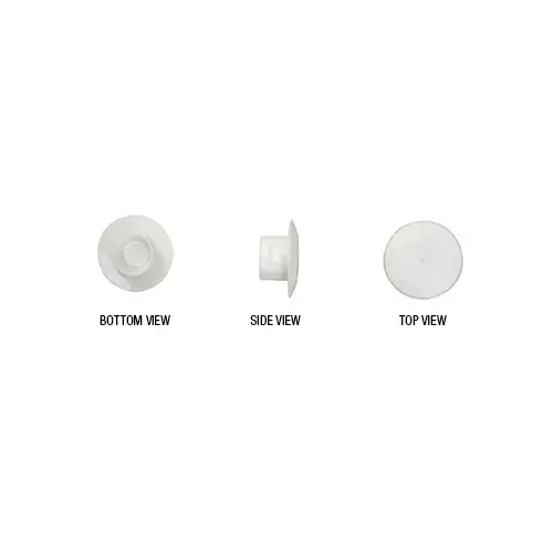 White QuickCaps - 100 Each Screw Hole Covers - pack of 100 White QuickCaps - 100 Each Screw Hole Covers - pack of 100