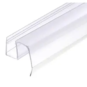 CRL P997WS Clear Bottom Wipe with Drip Rail for Crescent Sliding Shower Door System for 1/2" Glass 40" Length