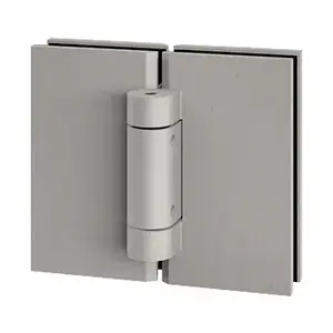 CRL CLS181BN CLEAR SPACE Brushed Nickel Replacement 180 degree Glass-to-Glass Hinge
