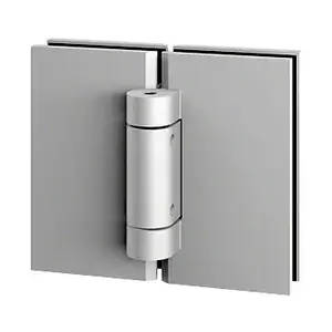 CRL CLS181CH CLEAR SPACE Polished Chrome Replacement 180 degree Glass-to-Glass Hinge