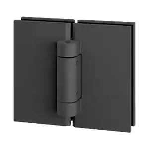 CRL CLS181MBL CLEAR SPACE Matte Black Replacement 180 degree Glass-to-Glass Hinge
