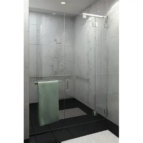 CLEAR SPACE Polished Chrome Complete Right Hand Swinging Kit CLEAR SPACE Polished Chrome Complete Right Hand Swinging Kit