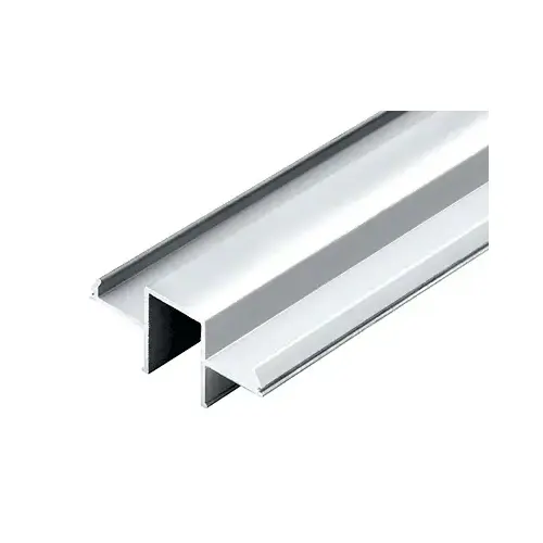 Silver Metallic Wood Top Cap Infill Glass Channel 241" Long Silver Metallic Wood Top Cap Infill Glass Channel 241" Long