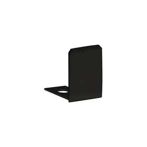 Matte Black End Cap for 1/2" Deep U-Channel - pack of 10