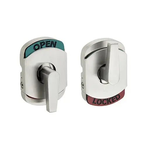 Brushed Stainless Locking Ladder Pull Lock Indicator Brushed Stainless Locking Ladder Pull Lock Indicator