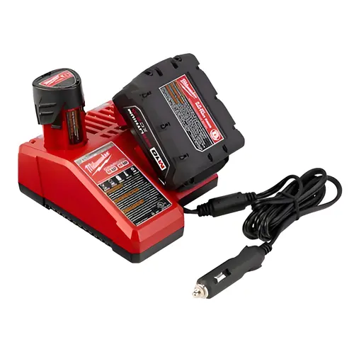 M12/M18 Lithium-Ion Multi-Voltage DC Vehicle Battery Charger Red