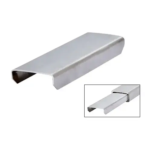 Stainless Steel 1" x 2" Pipe Rail Splice Connector Mill