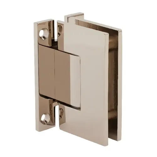 Polished Nickel Geneva 037 Series Wall Mount 'H' Back Plate Hinge Polished Nickel Geneva 037 Series Wall Mount 'H' Back Plate Hinge
