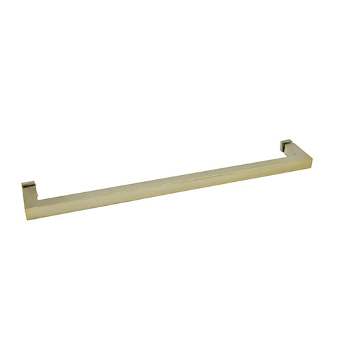 CRL SQ24BBRZ Brushed Bronze "SQ" Series 24" Square Tubing Mitered Corner Single-Sided Towel Bar
