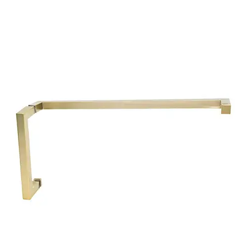 Brushed Bronze "SQ" Series Combination 8" Pull Handle 18" Towel Bar Brushed Bronze "SQ" Series Combination 8" Pull Handle 18" Towel Bar