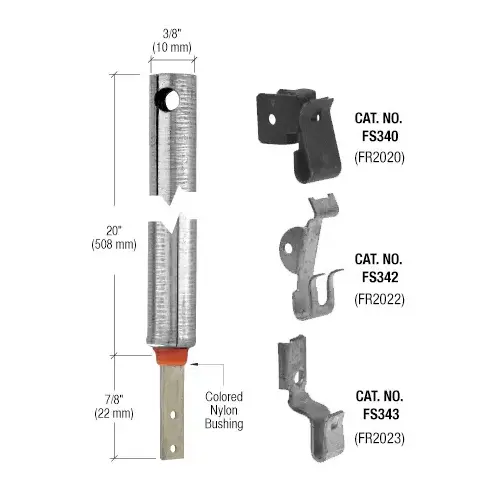3/8" 2020 Non-Tilt Spiral Balance With FS342 Clip Attached 3/8" 2020 Non-Tilt Spiral Balance With FS342 Clip Attached