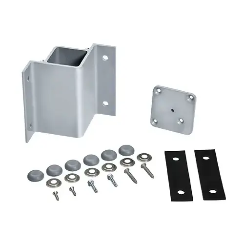 Clear Anodized Inside 90 Degree Fascia Mount Bracket Clear Anodized Inside 90 Degree Fascia Mount Bracket