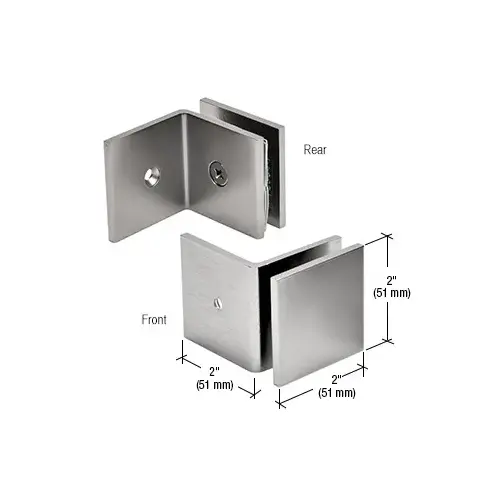 Matt Gun Metal Fixed Panel Square Clamp With Large Leg Matt Gun Metal Fixed Panel Square Clamp With Large Leg
