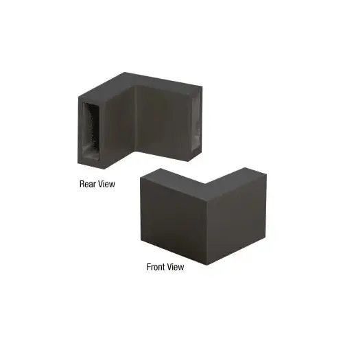 Matte Black 90 Degree Door Connector Bracket for Serenity Sliders Matte Black 90 Degree Door Connector Bracket for Serenity Sliders