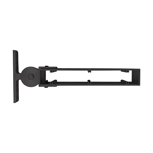 Dark Bronze Anodized 2" x 12" Rectangular Single Operable Mounting Bracket Dark Bronze Anodized 2" x 12" Rectangular Single Operable Mounting Bracket