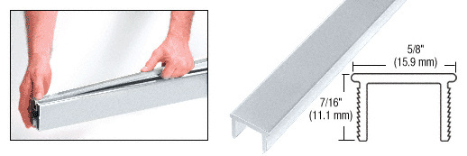 CRL PF48M Mill 48" Glass Barrier Post Filler