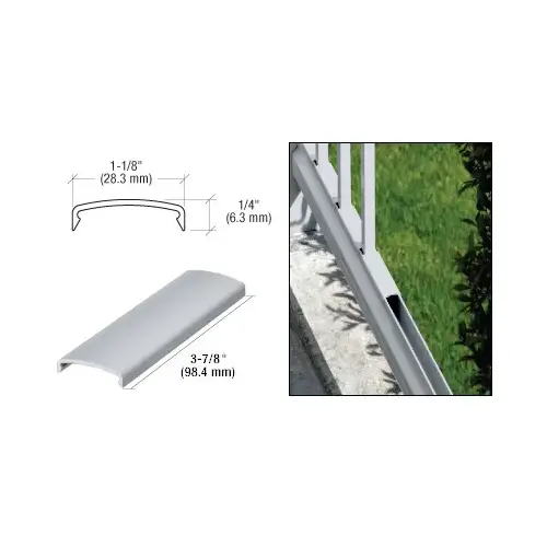 Clear Anodized 100 Series 3-7/8" Picket Spacer Clear Anodized 100 Series 3-7/8" Picket Spacer