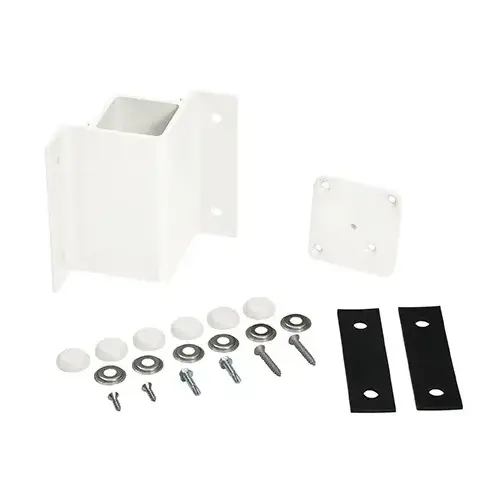 White Inside 90 Degree Fascia Mount Bracket White Inside 90 Degree Fascia Mount Bracket