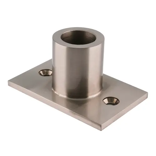 CRL Brushed Nickel Chrome Wall Mount Top Fitting