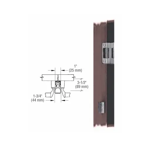 Removable Mullion For Rim Panic Exit Device Dark Bronze Removable Mullion For Rim Panic Exit Device Dark Bronze