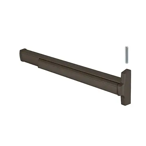 Concealed Vertical Rod Panic Exit Device 36" Door Width Right Hand Reverse Bevel Type Dark Bronze Finish Concealed Vertical Rod Panic Exit Device 36" Door Width Right Hand Reverse Bevel Type Dark Bronze Finish