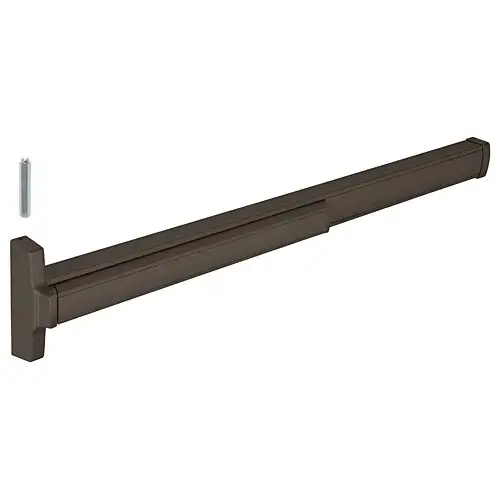 Concealed Vertical Rod Panic Exit Device 48" Door Width Left Hand Reverse Bevel Type Dark Bronze Finish Concealed Vertical Rod Panic Exit Device 48" Door Width Left Hand Reverse Bevel Type Dark Bronze Finish