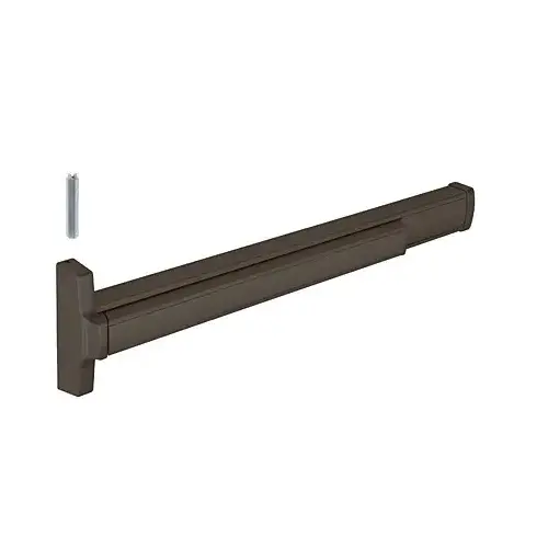 Concealed Vertical Rod Panic Exit Device With Impact Kit 36" Door Width Left Hand Reverse Bevel Type Dark Bronze Finish Concealed Vertical Rod Panic Exit Device With Impact Kit 36" Door Width Left Hand Reverse Bevel Type Dark Bronze Finish