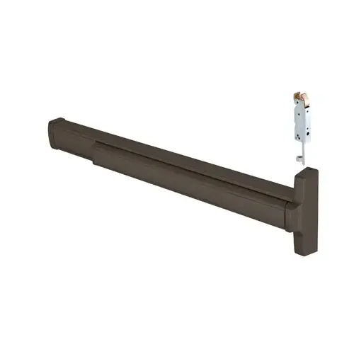 Push Pad Concealed Vertical Rod Panic Exit Device Right Hand Reverse Bevel Type Dark Bronze Finish Push Pad Concealed Vertical Rod Panic Exit Device Right Hand Reverse Bevel Type Dark Bronze Finish
