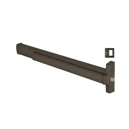 Rim Latch Panic Exit Device Grade 1 Right Hand Reverse Bevel Type Dark Bronze Finish Rim Latch Panic Exit Device Grade 1 Right Hand Reverse Bevel Type Dark Bronze Finish