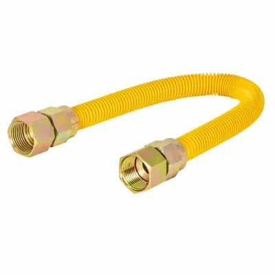 SHARKBITE/CASH ACME 5/8 In. OD x 36 In. 3/4 In. FIP x 3/4 In. FIP Coated Stainless Steel Gas Connector 30YE555536B SHARKBITE/CASH ACME 5/8 In. OD x 36 In. 3/4 In. FIP x 3/4 In. FIP Coated Stainless Steel Gas Connector 30YE555536B