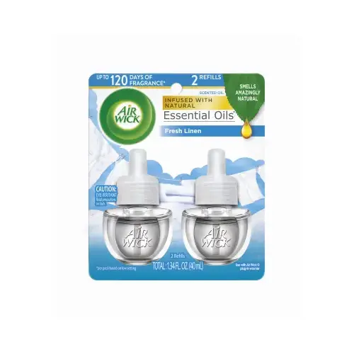 Scented Oil Plug-In Refill, Fresh Linen, .67 oz pair Scented Oil Plug-In Refill, Fresh Linen, .67 oz pair