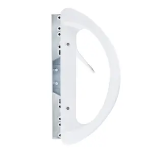 CRL C1225 White Sliding Glass Door Handle Set with 3-15/16" Screw Holes