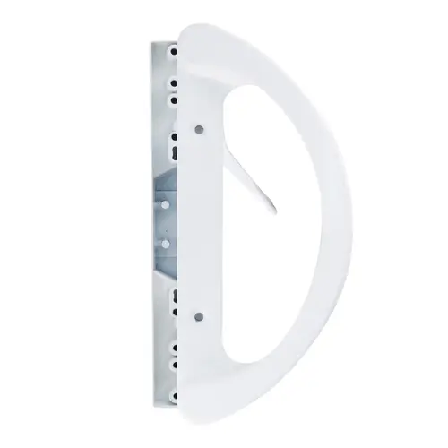 White Sliding Glass Door Handle Set with 3-15/16" Screw Holes