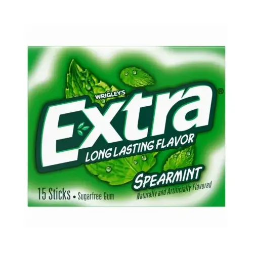 Chewing Gum Wrigley's Extra Sugar Free Spearmint 15 pc 0.11 oz Chewing Gum Wrigley's Extra Sugar Free Spearmint 15 pc 0.11 oz