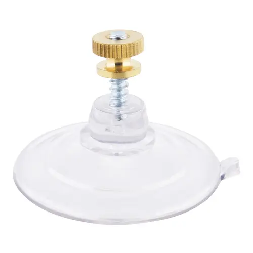 1-3/4" Medium Suction Cups with Studs and Knurled Nuts Clear - pack of 25